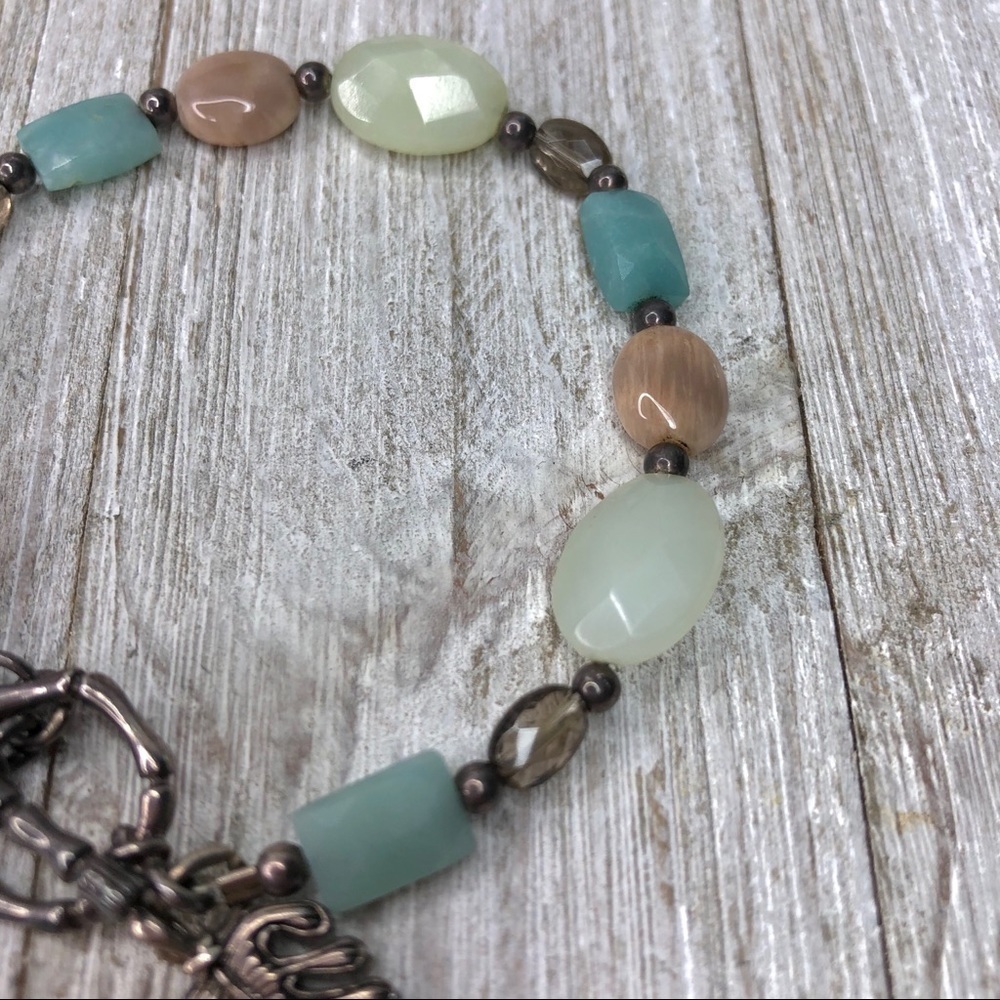 Barse Genuine Stone Beaded Sterling Bracelet - Picture 3 of 9